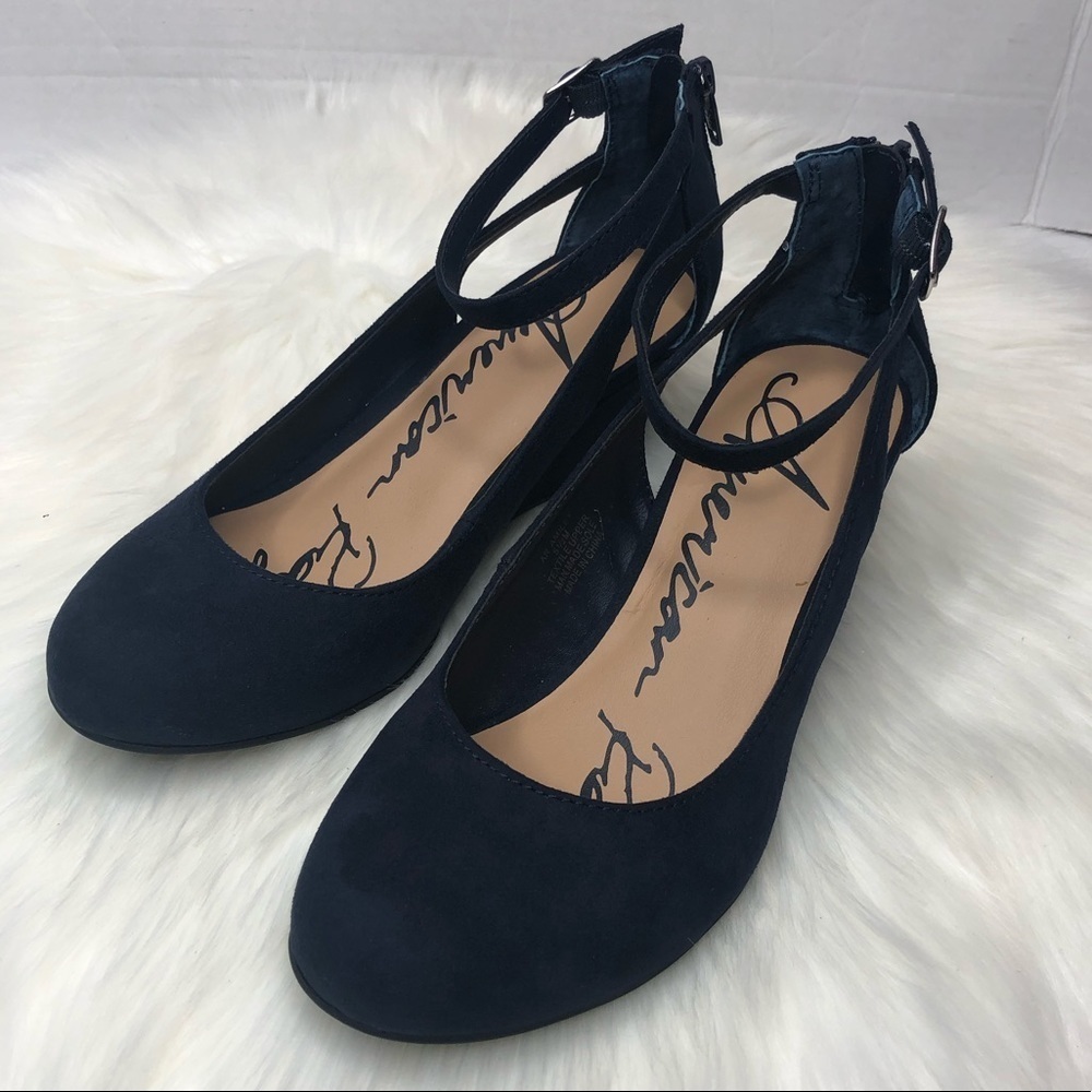 American Rag Navy Blue Miley Chop Out Wedges 5.5M - Picture 5 of 10